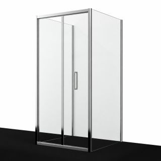 Душевой уголок WasserKRAFT Weser 78F42 100x100 см профиль хром стекло прозрачное