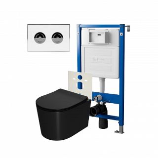 Комплект унитаза с инсталляцией Point Элемент PN48209WC с сиденьем Микролифт Комплект унитаза с инсталляцией Point Элемент PN48209WC с сиденьем Микролифт