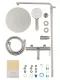 Душевая стойка Wonzon & Woghand Stick WW-88739017-BN брашированный никель