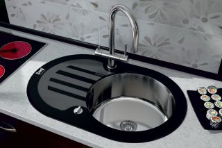 Мойка кухонная Zorg Inox Glass GL-7851-OV-BLACK Мойка кухонная Zorg Inox Glass GL-7851-OV-BLACK
