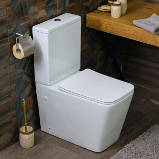 Унитаз-компакт Melana MLN-310306 безободковый белый Унитаз-компакт Melana MLN-310306 безободковый белый