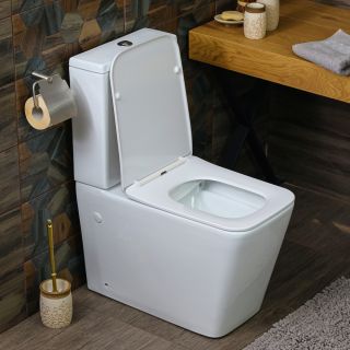Унитаз-компакт Melana MLN-310306 безободковый белый Унитаз-компакт Melana MLN-310306 безободковый белый