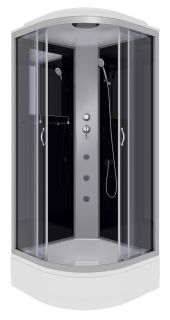 Душевая кабина Niagara NG-3503-14G с гидромассажем 80x80см серебро/тонированное