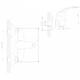 Смеситель для душа Decoroom с лейкой хром DR68055