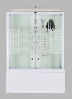 Душевая кабина Niagara 170x75см хром/прозрачное с матовой полосой