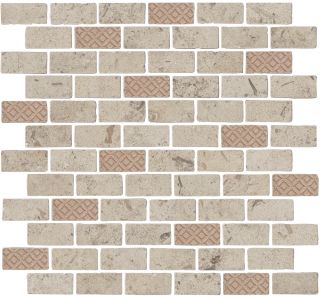 Декор Kerama Marazzi MBD015 Про Лаймстоун Антика 3 мозаичный бежевый матовый 32x30x0,9