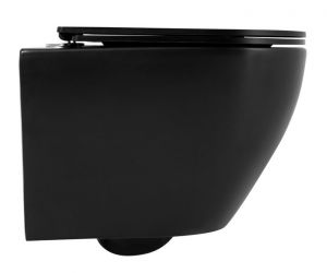 Подвесной унитаз Charus Estella Rimless EWC700-121B безободковый чёрный