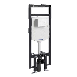 Система инсталляции для унитазов WasserKRAFT Dinkel 58TLT.010.ME.WH02 с кнопкой смыва