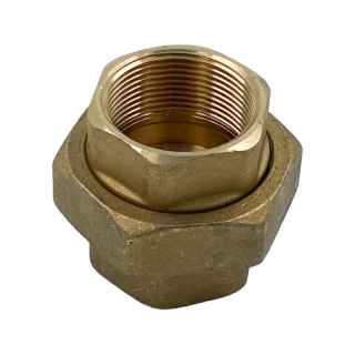 Сгон американка, ELSEN, Metalit, прямой, ВВ, 1 1/2, 1 1/2, EBF21.112, латунь, с плоским уплотнением