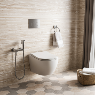 Унитаз подвесной безободковый (торнадо) D&K M?nchen 520*360*360мм, сиденье микролифт, белый (DT1566516)