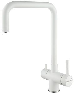 Смеситель для кухни Paulmark Wetter We213030-431 белый матовый