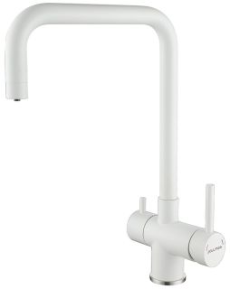 Смеситель для кухни Paulmark Wetter We213030-431 белый матовый Смеситель для кухни Paulmark Wetter We213030-431 белый матовый
