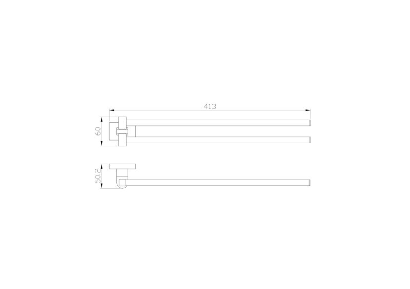 Вешалка для полотенец Wonzon & Woghand Flat WW-9731 хром Вешалка для полотенец Wonzon & Woghand Flat WW-9731 хром