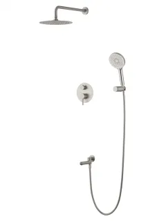Душевой комплект Wonzon & Woghand Solo WW-939032-BN брашированный никель