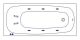 Гидромассажная ванна Whitecross Layla 0102.180080.100.LINE.BR 180x80см Line бронза