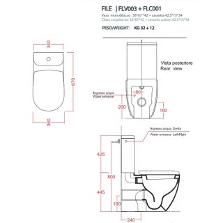 Бачок для унитаз Artceram FILE 2.0 FLC001 41 00 matera matera Бачок для унитаз Artceram FILE 2.0 FLC001 41 00 matera matera