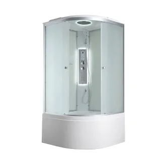 Душевая кабина Avacan C5090LED  90x90 см хром