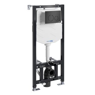 Система инсталляции для унитазов WasserKRAFT Aller 10TLT.010.ME.MB02 с кнопкой смыва
