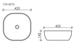 Раковина Ceramica Nova Element CN6010 42см белый Раковина Ceramica Nova Element CN6010 42см белый