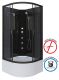 Душевая кабина Niagara NG-6508-14BKG с гидромассажем 90x90см чёрный/тонированное