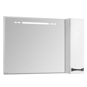 Зеркальный шкаф Акватон Диор правосторонний 100см белый 1A167902DR01R