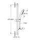 Комплект смесителей для ванны  GROHE BauEdge 129153 хром