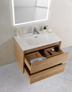 Тумба под раковину BelBagno подвесная 80x50см Rovere Nebrasca Nature KRAFT 39-800/390-2C-SO-RNN