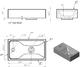 Раковина из искусственного мрамора Art&Max 40см AM-LAV-400-MR-Mini