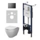 Комплект Am.Pm Spirit V2.0 IS90138.701900 инсталляция PrimeFit с подвесным унитазом Aquaspin и клавишей