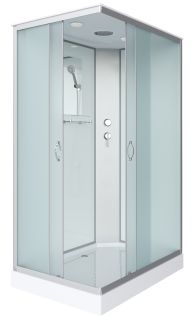 Душевая кабина Niagara NG-43975-14Q 90x70см серебро/матовое