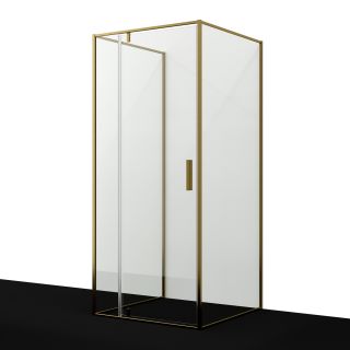 Душевой уголок WasserKRAFT Aisch 55P43 90x90 см профиль золото матовое стекло прозрачное