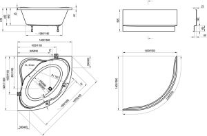 Акриловая ванна Ravak New Day 150x150 C661000000