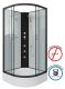 Душевая кабина Niagara NG-6703-14BKG с гидромассажем 80x80см чёрный/прозрачное