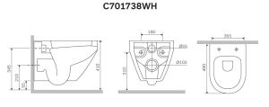 Унитаз подвесной Am.pm Spirit V2.0 C701738WH