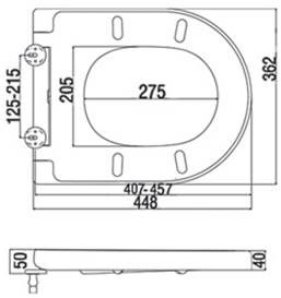 Крышка для унитаза Am.Pm Spirit C707855WH