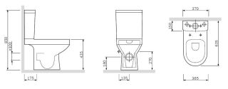Унитаз напольный Am.Pm SPIRIT 2.0 FlashClean C708600SC с микролифтом