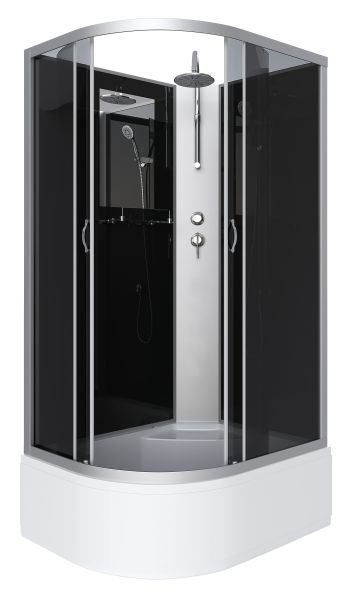Душевая кабина Niagara NG-2510-14RBKT 120x80см серебро/тонированное