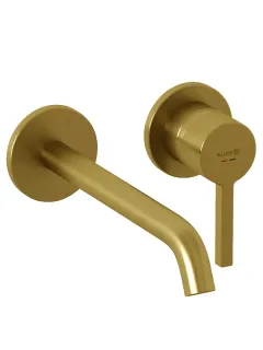 Смеситель для раковины Kludi Nova Fonte Pura 20245N015 брашированное золото