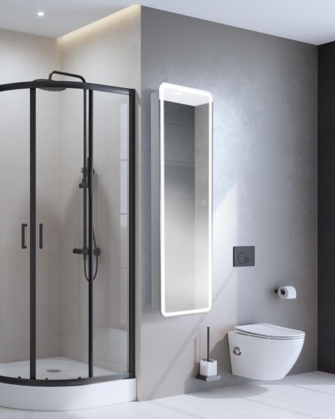 Зеркало шкаф BelBagno Marino  SPC-MAR-450/1600-1A-LED-TCH с подсветкой