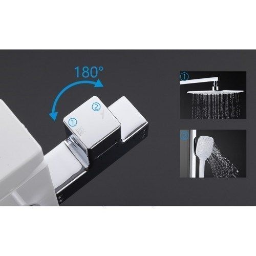 Душевая стойка Gappo G2417-8 белый/хром Душевая стойка Gappo G2417-8 белый/хром