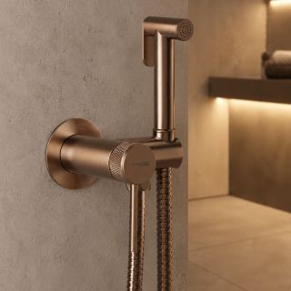 Гигиенический душ со смесителем WasserKRAFT Muritz 9838BRG розовое золото матовое