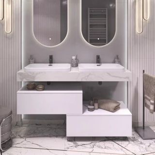 Тумба подвесная без столешницы Velvex Unit tp.UNI.80.1Y белый матовый, 80 см Тумба подвесная без столешницы Velvex Unit tp.UNI.80.1Y белый матовый, 80 см