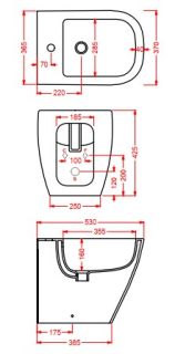 Биде Artceram Hidra Faster FSB002 01 00 bi*1 белый Биде Artceram Hidra Faster FSB002 01 00 bi*1 белый