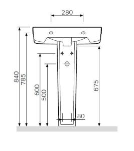 Пьедестал Am.pm Joy C854910WH для раковины