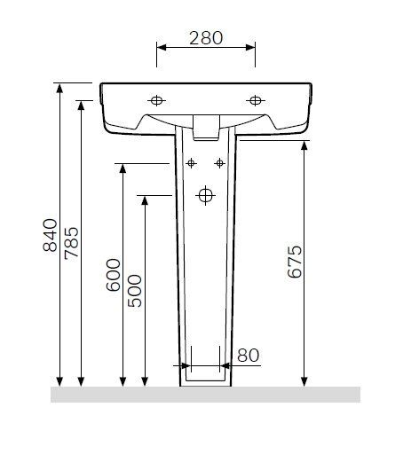 Пьедестал Am.pm Joy C854910WH для раковины