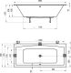 Ванна из литого мрамора Ravak FORMY 02 SLIM 180x80 C891300000