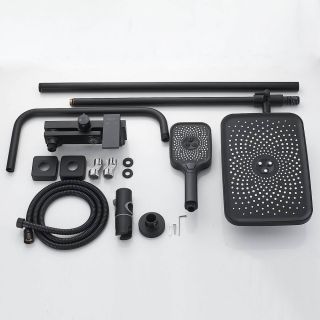 Душевая стойка Shevanik S9636H чёрный Душевая стойка Shevanik S9636H чёрный