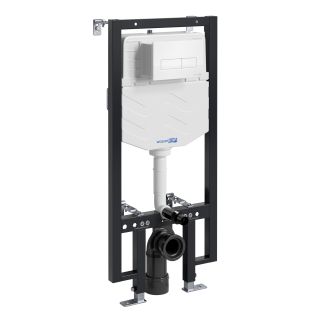 Система инсталляции для унитазов WasserKRAFT Vils 56TLT.010.ME.WH03 с кнопкой смыва белый