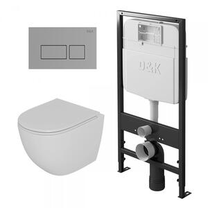 Комплект D&K DS1391605 инсталляция DI8055119 унитаз DT1396016 клавиша смыва DB1439001