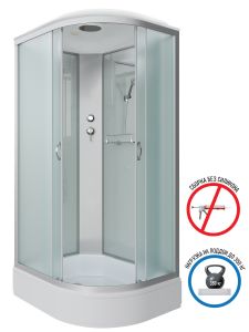 Душевая кабина Niagara NG-33194-14L 110x90см серебро/матовое